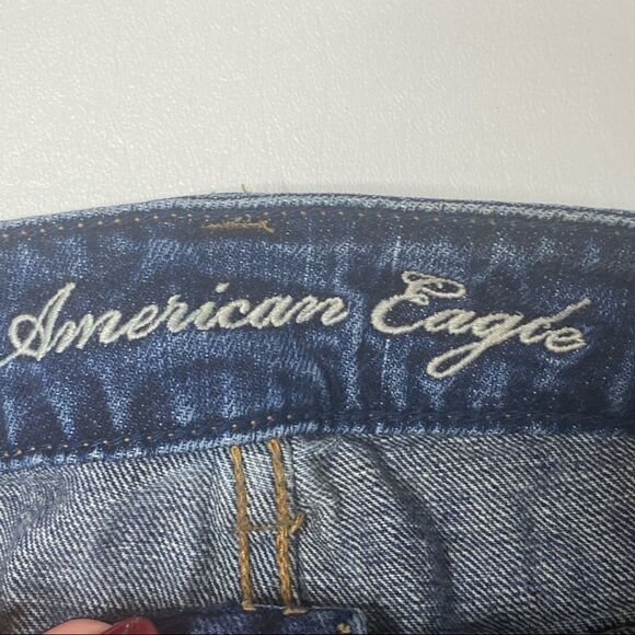 American Eagle Outfitters | Factory Distressed Denim Shorts - Picture 2 of 4